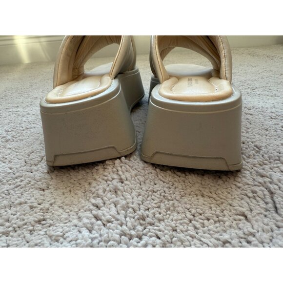 Vagabond Sandal Womens Size 6 Ivory Courtney Crossband Open Toe Slide Casual - Picture 13 of 16